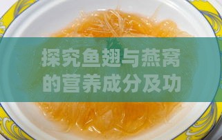 探究鱼翅与燕窝的营养成分及功效差异