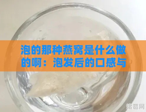 泡的那种燕窝是什么做的啊：泡发后的口感与味道解析