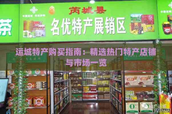 运城特产购买指南：精选热门特产店铺与市场一览