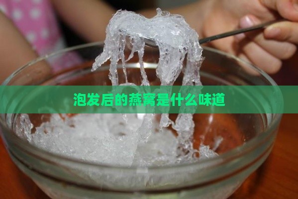 泡发后的燕窝是什么味道