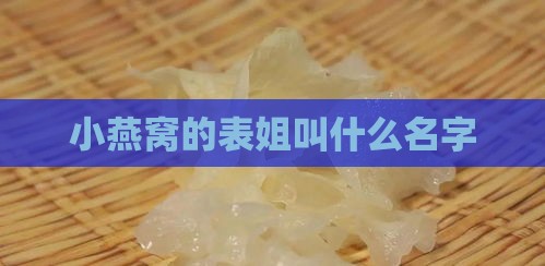 小燕窝的表姐叫什么名字