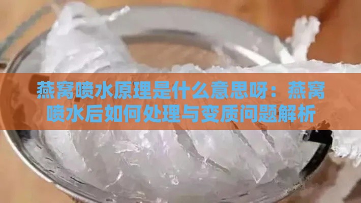 燕窝喷水原理是什么意思呀：燕窝喷水后如何处理与变质问题解析