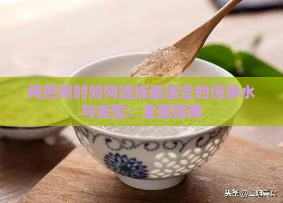 炖燕窝时如何选择最适合的纯净水与类型：全面指南