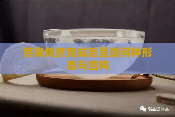 燕窝炖煮完成后呈现何种形态与结构