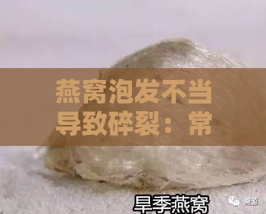 燕窝泡发不当导致碎裂：常见原因分析与正确泡发方法指南