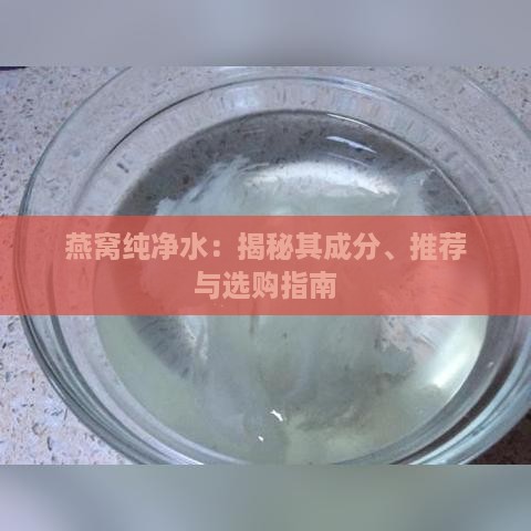 燕窝纯净水：揭秘其成分、推荐与选购指南