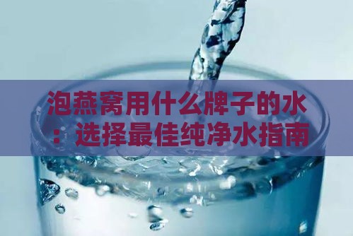 泡燕窝用什么牌子的水：选择更佳纯净水指南