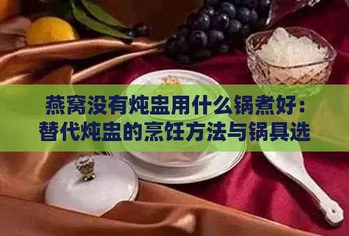 燕窝没有炖盅用什么锅煮好：替代炖盅的烹饪方法与锅具选择