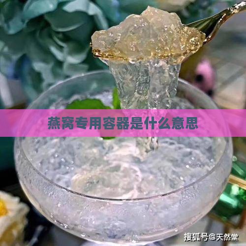 燕窝专用容器是什么意思