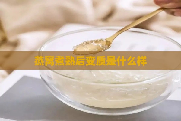 燕窝煮熟后变质是什么样