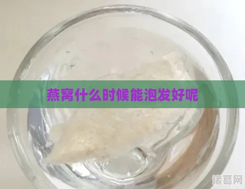 燕窝什么时候能泡发好呢