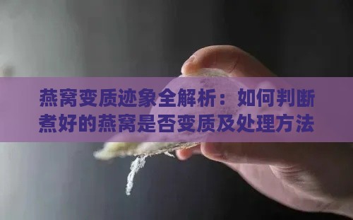 燕窝变质迹象全解析：如何判断煮好的燕窝是否变质及处理方法