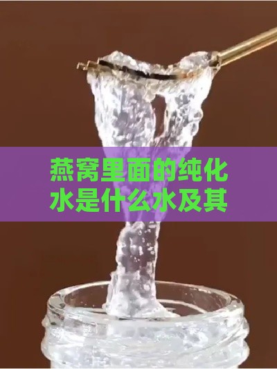 燕窝里面的纯化水是什么水及其制作含义解读