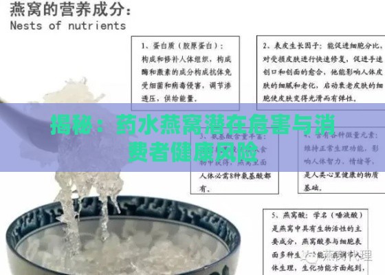 揭秘：药水燕窝潜在危害与消费者健康风险