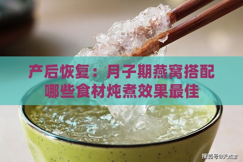 产后恢复：月子期燕窝搭配哪些食材炖煮效果更佳