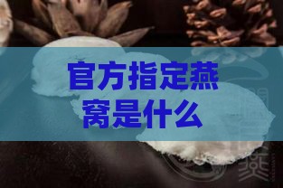 官方指定燕窝是什么