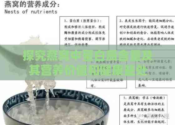 探究燕窝中蛋白质含量及其营养价值和健康益处