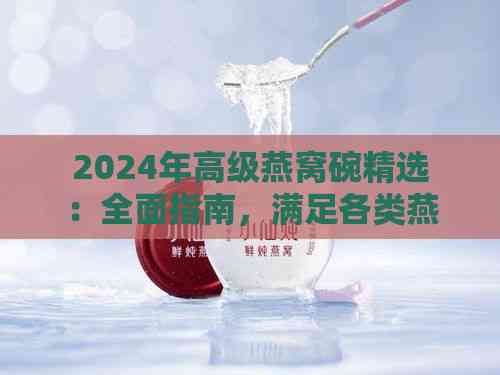 2024年高级燕窝碗精选：全面指南，满足各类燕窝消费者需求