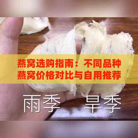 燕窝选购指南：不同品种燕窝价格对比与自用推荐分析