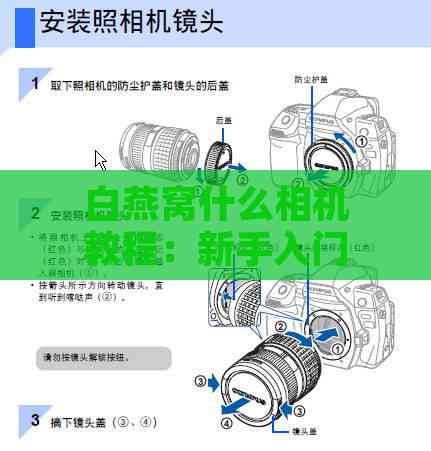 白燕窝什么相机教程：新手入门全方位指南与拍摄技巧解析