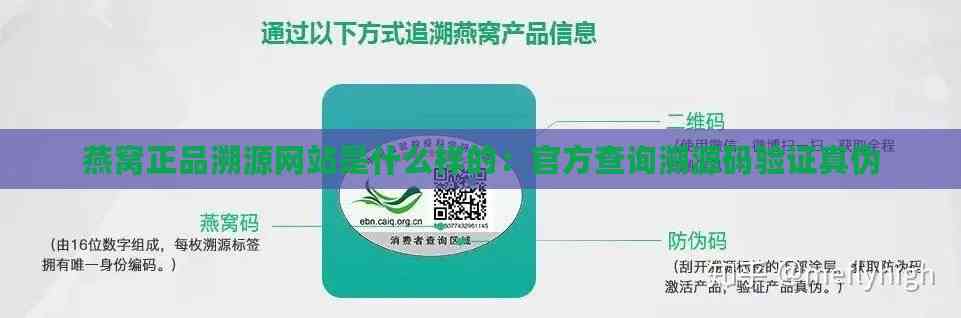 燕窝正品溯源网站是什么样的：官方查询溯源码验证真伪