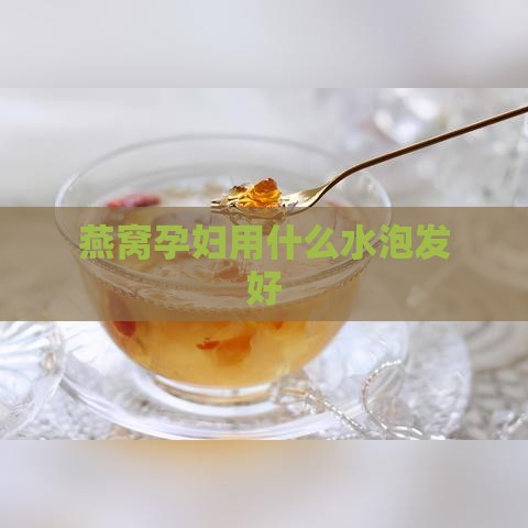 燕窝孕妇用什么水泡发好