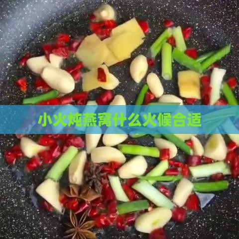 小火炖燕窝什么火候合适