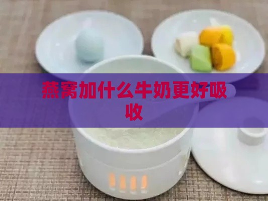 燕窝加什么牛奶更好吸收