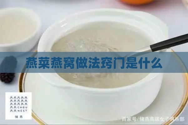 燕菜燕窝做法窍门是什么