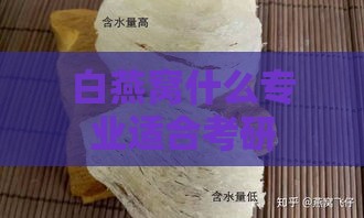 白燕窝什么专业适合考研