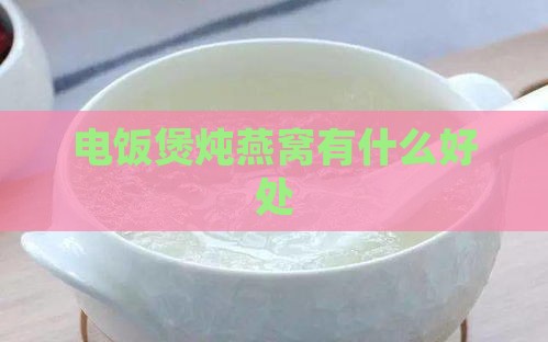 电饭煲炖燕窝有什么好处