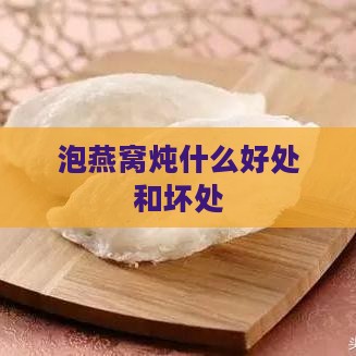 泡燕窝炖什么好处和坏处