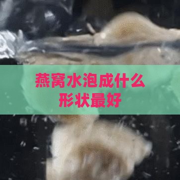 燕窝水泡成什么形状更好