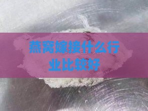 燕窝嫁接什么行业比较好