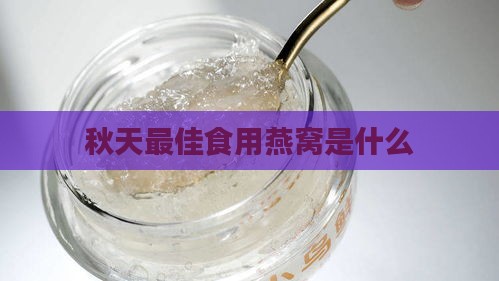 秋天更佳食用燕窝是什么