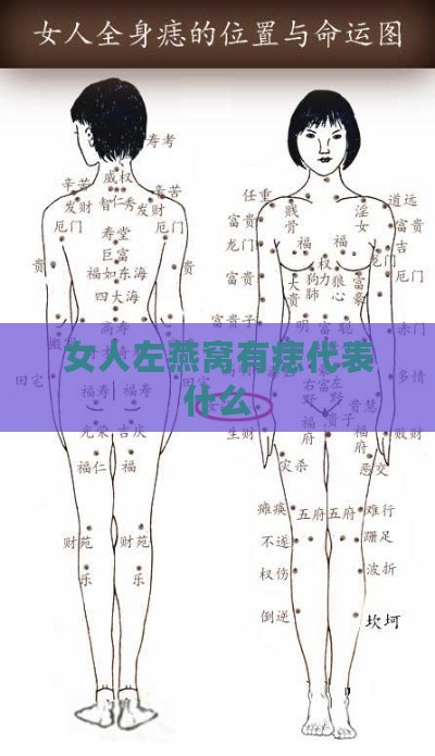 女人左燕窝有痣代表什么