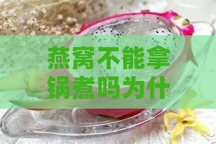 燕窝不能拿锅煮吗为什么