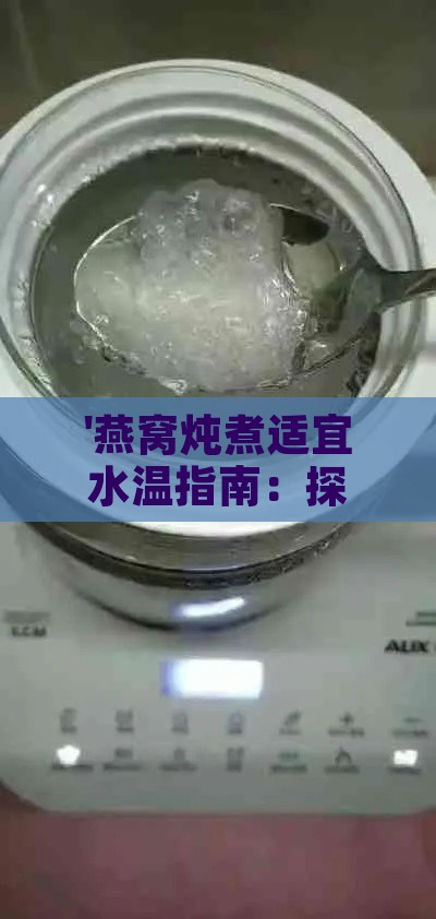 '燕窝炖煮适宜水温指南：探讨更佳炖煮温度'