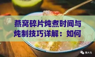 燕窝碎片炖煮时间与炖制技巧详解：如何炖出营养满分的燕窝