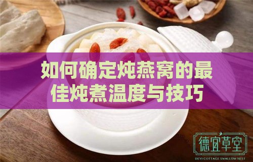 如何确定炖燕窝的更佳炖煮温度与技巧