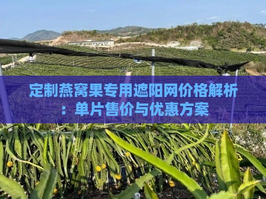 定制燕窝果专用遮阳网价格解析：单片售价与优惠方案