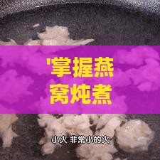 '掌握燕窝炖煮秘诀：详解多少度水温更佳煮燕窝'