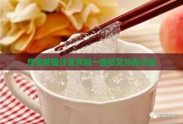 尽量精确计算煮制一盏燕窝所需水量