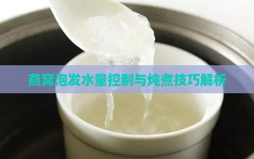 燕窝泡发水量控制与炖煮技巧解析