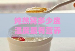 炖燕窝多少度温度最有营养：揭秘炖制更佳温度控制