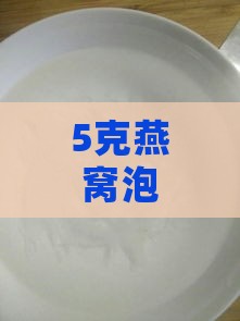 5克燕窝泡发需要多少水