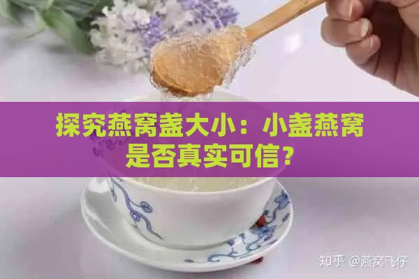 探究燕窝盏大小：小盏燕窝是否真实可信？