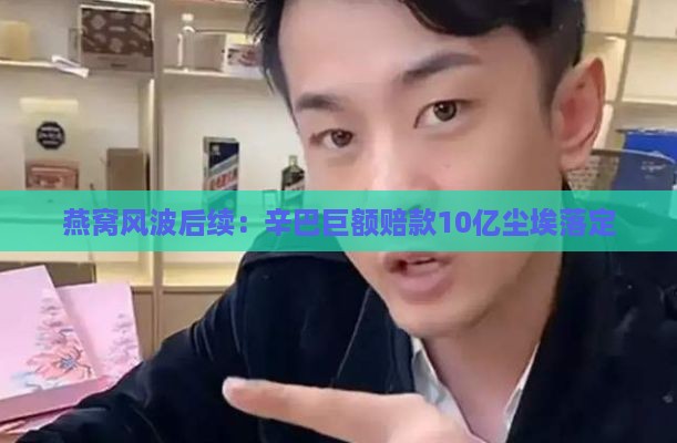 燕窝风波后续：辛巴巨额赔款10亿尘埃落定