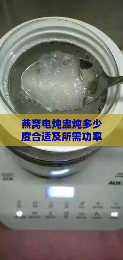 燕窝电炖盅炖多少度合适及所需功率与食用适宜温度