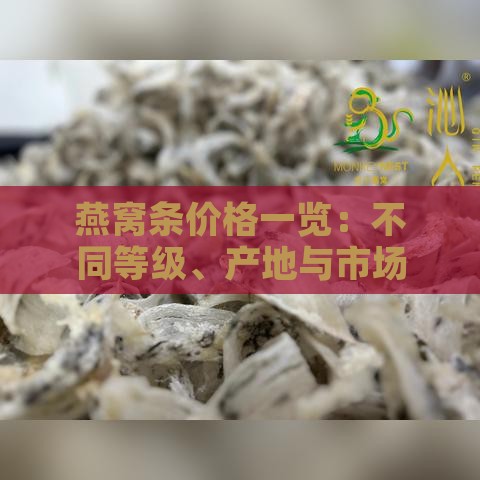 燕窝条价格一览：不同等级、产地与市场行情全面解析